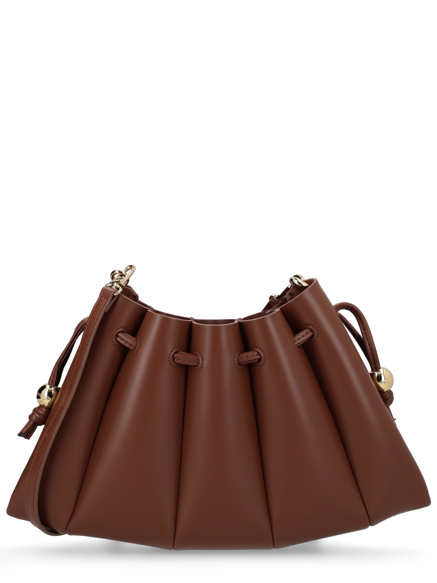 Themoirè Calipso Pleated Voluminous Folds Polyester-Blend Handbag Zwart