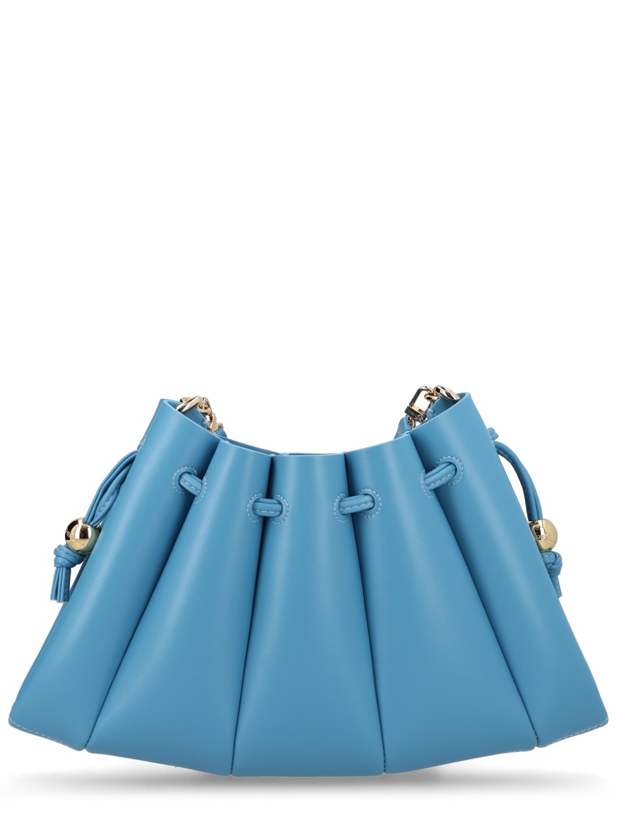 Themoirè Calipso Medium Pleated Shoulder Bag Blauw