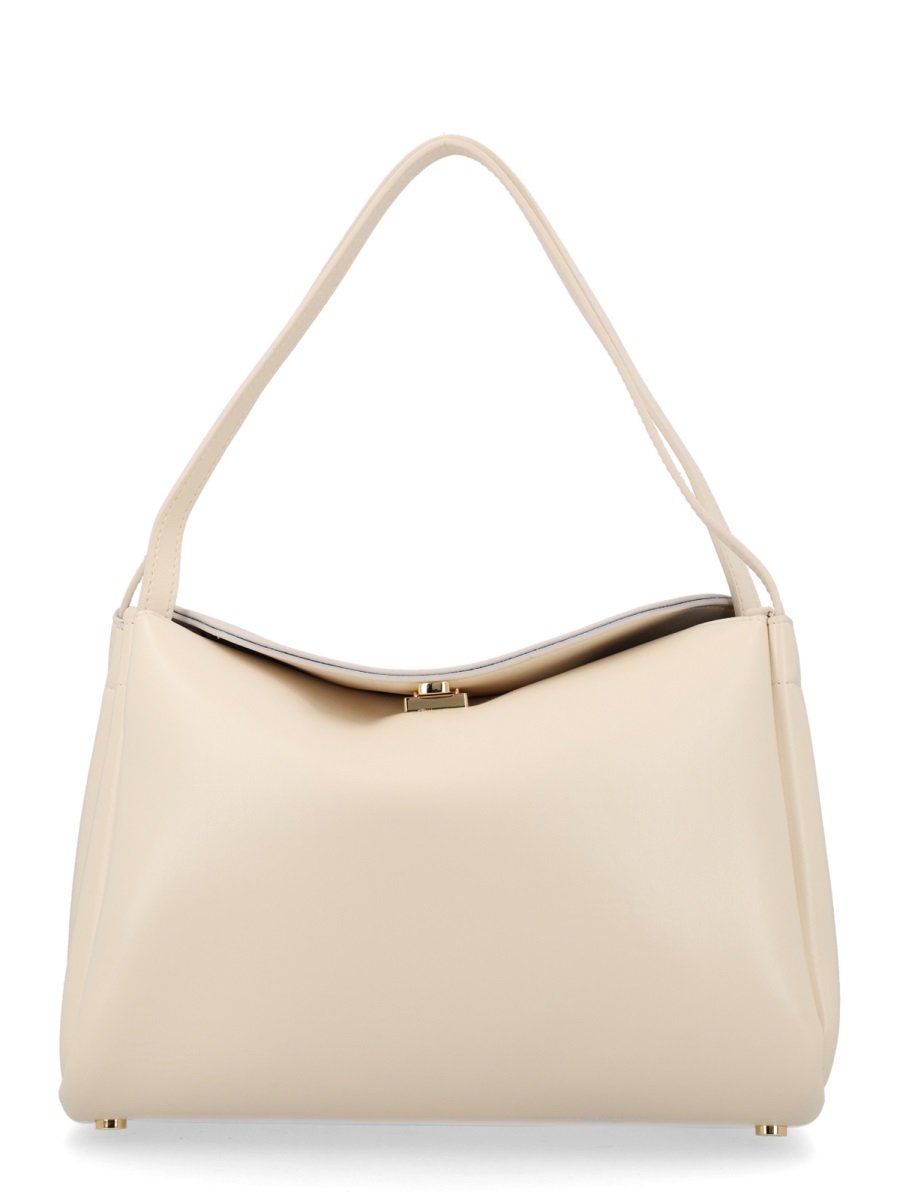 Themoirè Calipso Trunk Structured Minimalist Shoulder Bag Neutraal