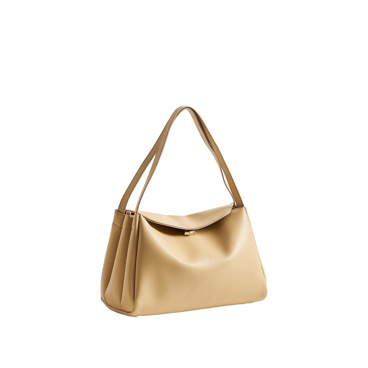 Themoirè Eudora Vegan Fabric Shoulder Bag Bruin