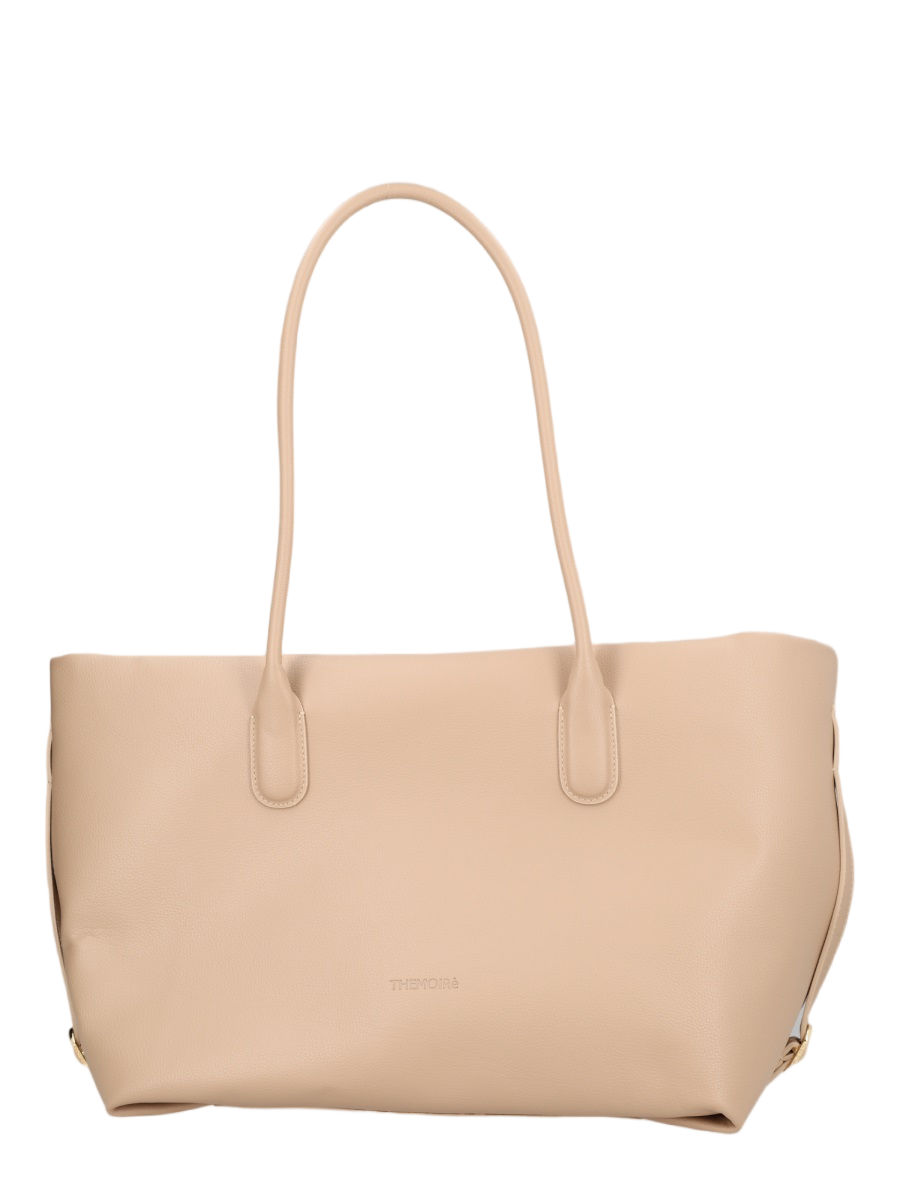 Themoirè Beige Tallia Matte Finish Tote Bag Neutraal