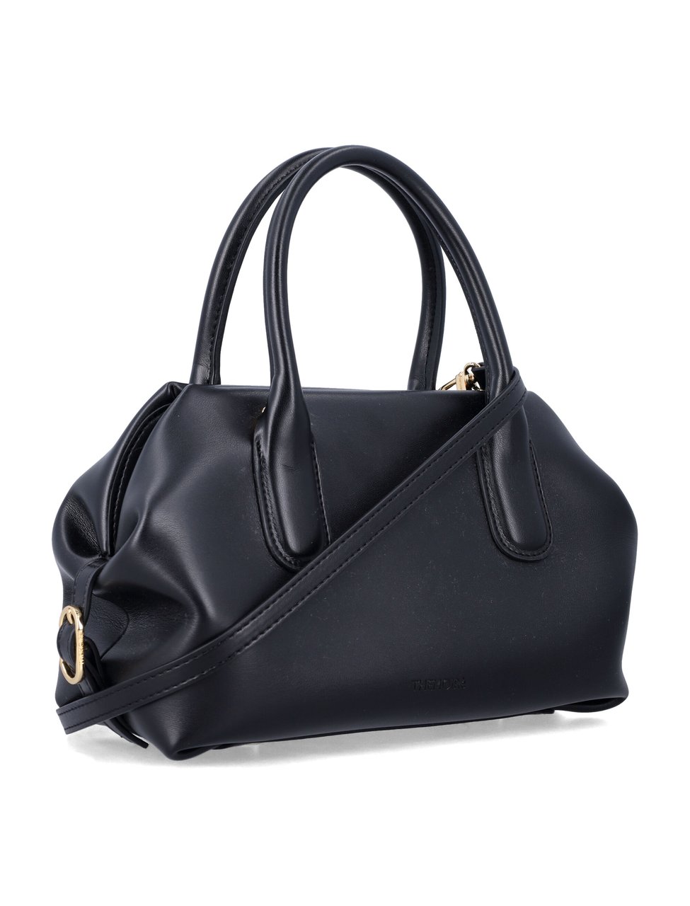 Themoirè Tallia Trank Buckle Vegan Leather Shopper Zwart