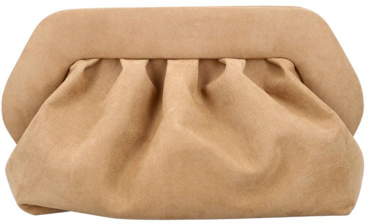 Themoirè Bios Clutch Eco Suede Neutraal