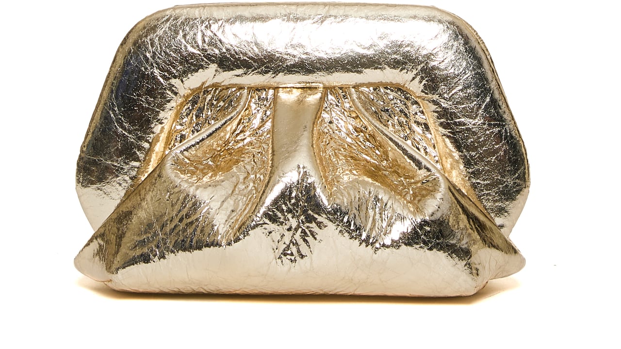 Themoirè Clutch Specchio Oro Goud