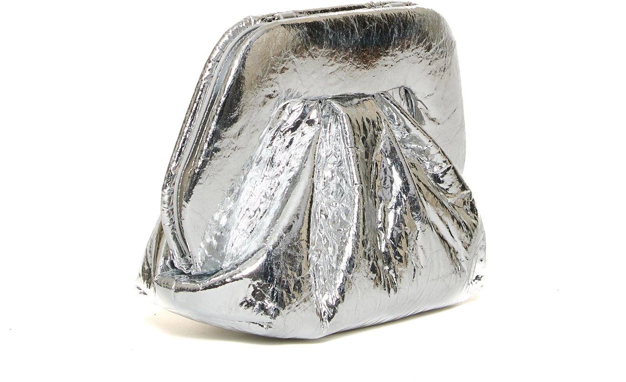 Themoirè Clutch Specchio Argento Zilver
