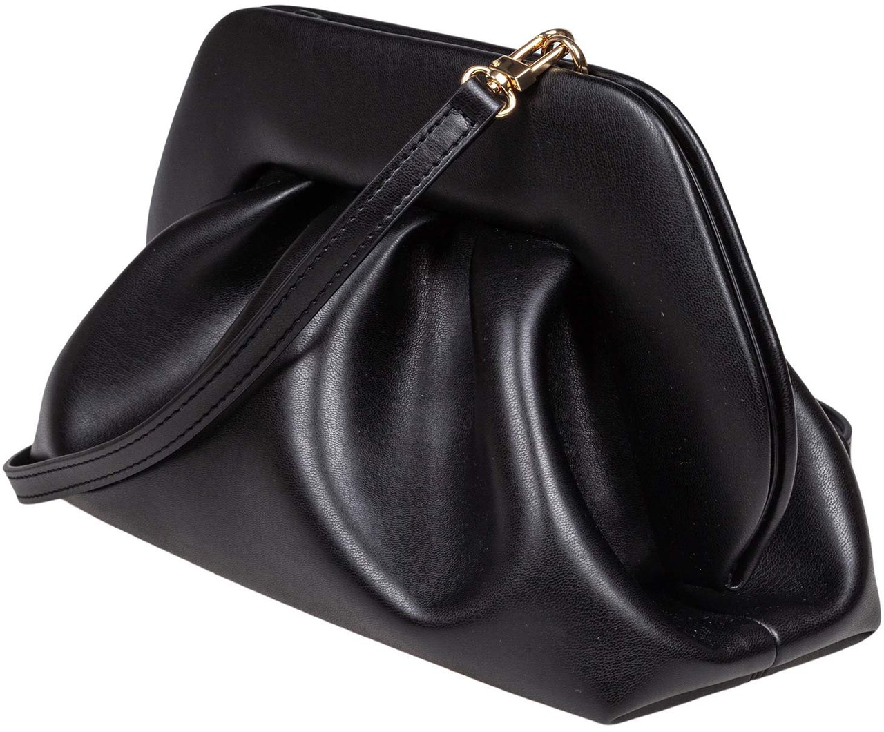 Themoirè Themoirè vegan fabric clutch bag color black Zwart