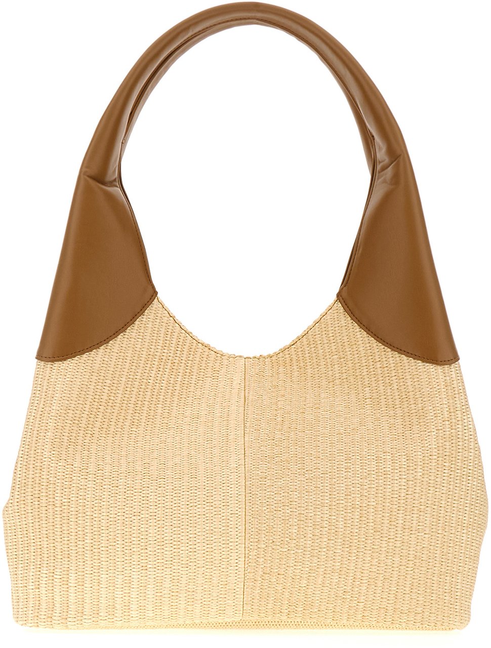 Themoirè Themoire Straw Ninfa handbag Neutraal