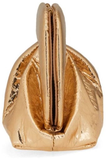 Themoirè "Gea" Clutch Goud