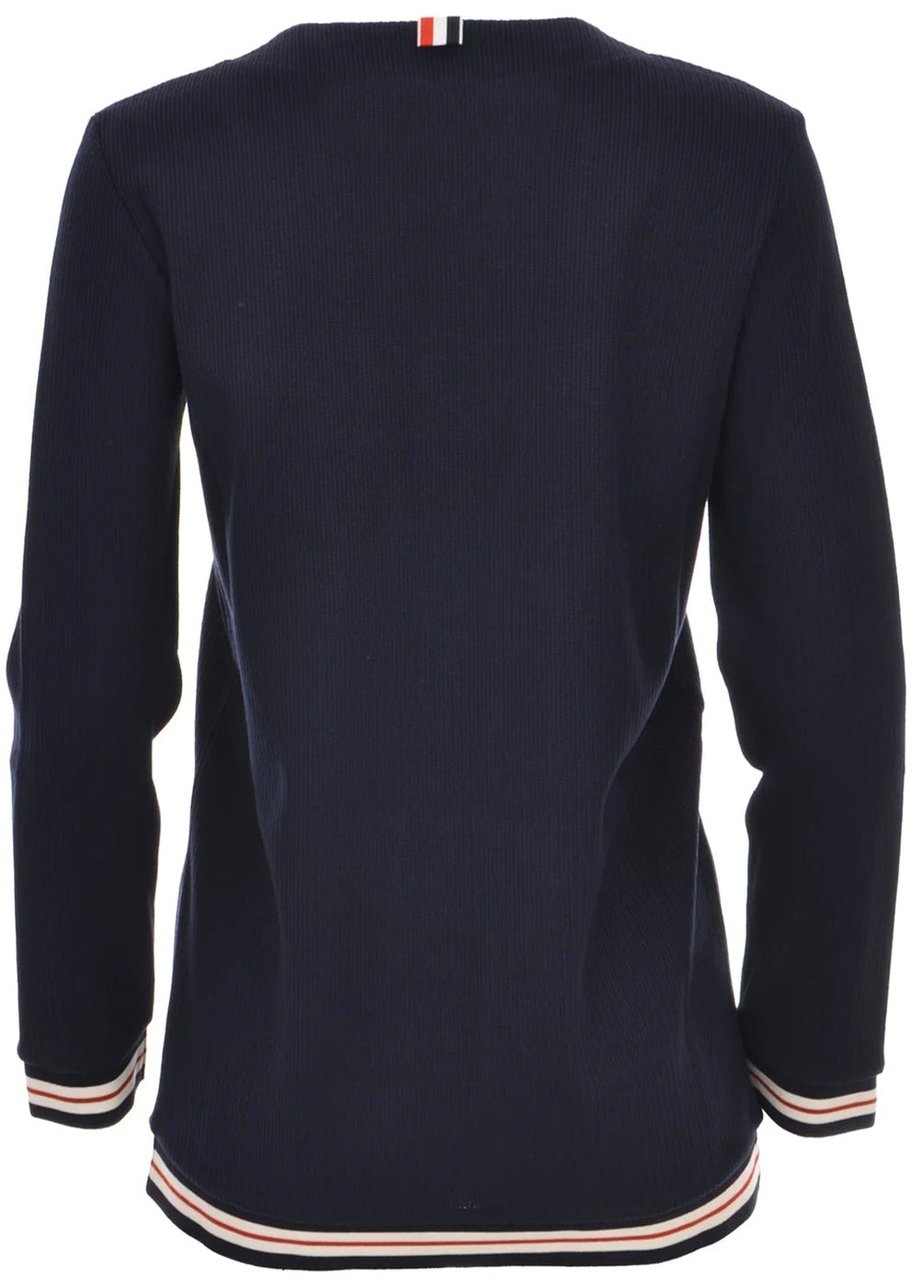 Thom Browne Cotton Cardigan Blauw