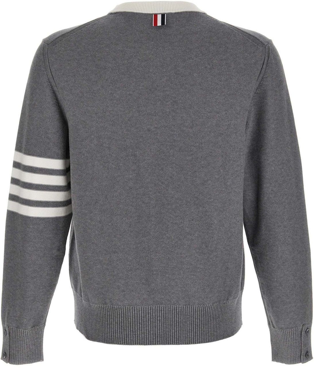 Thom Browne Gray Cotton Cardigan Grijs