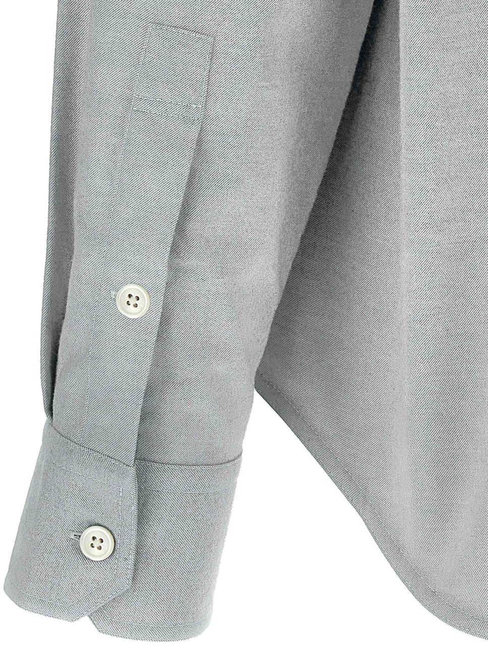 Thom Browne Gray Cotton Blouse Grijs