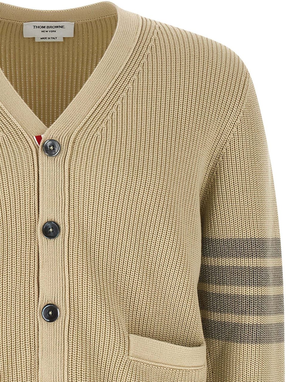 Thom Browne Beige Cotton Cardigan Beige