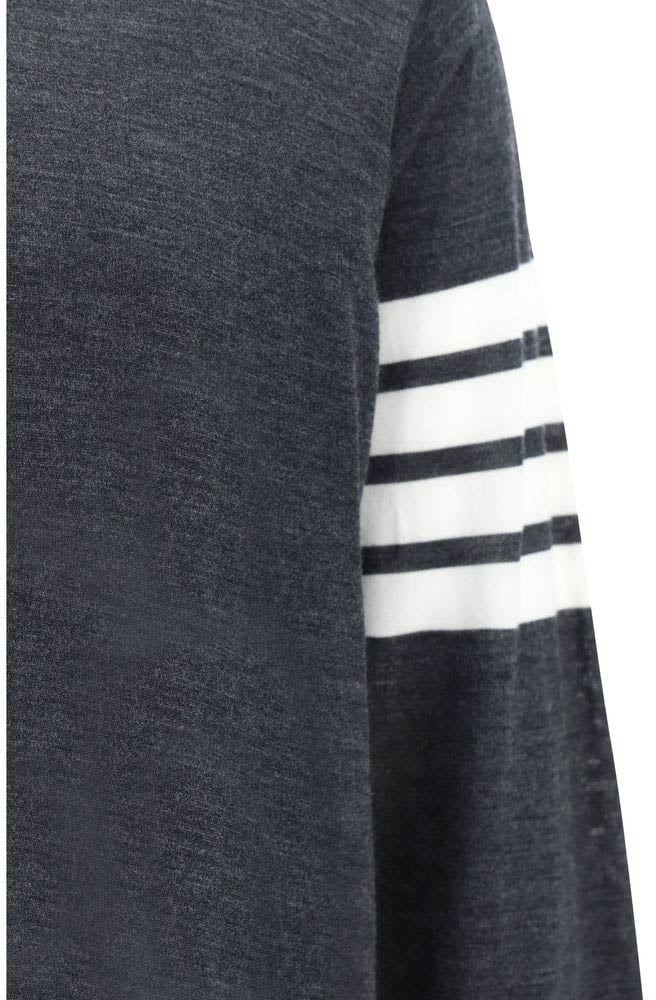 Thom Browne Gray Wool Oves Aries Sweatshirt Grijs