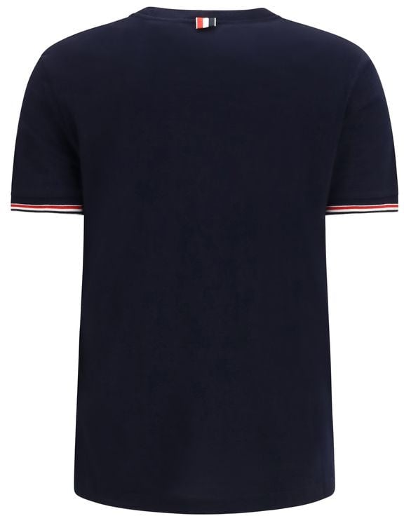 Thom Browne Blue Wool Oves Aries T-Shirt Maroon