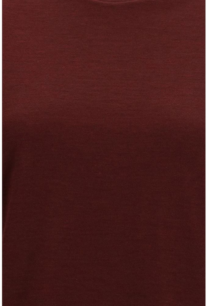 Thom Browne Bordeaux Wool Oves Aries T-Shirt Zwart