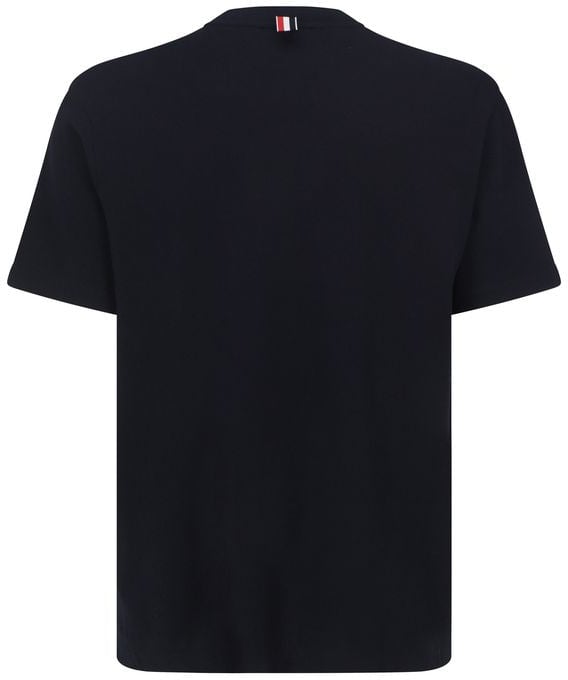 Thom Browne Blue Cotton T-Shirt Blauw
