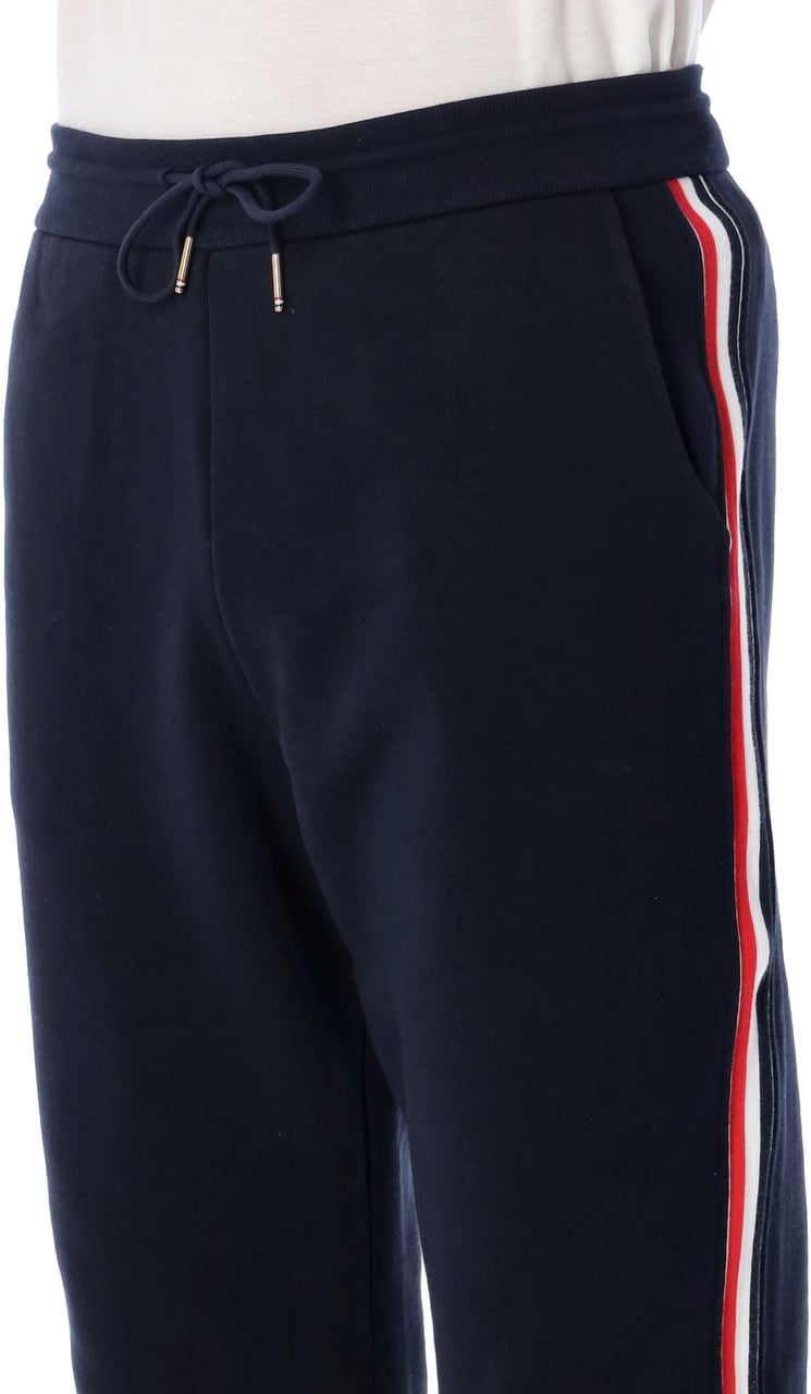 Thom Browne Sweatpants In Classic Loopback Blu Navy