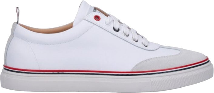 Thom Browne Tricolor Detail Sneakers – White Wit