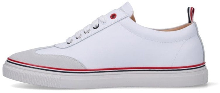 Thom Browne Tricolor Detail Sneakers – White Wit