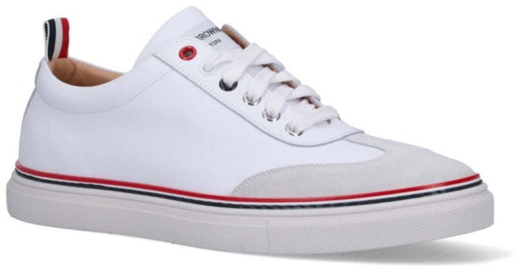 Thom Browne Tricolor Detail Sneakers – White Wit