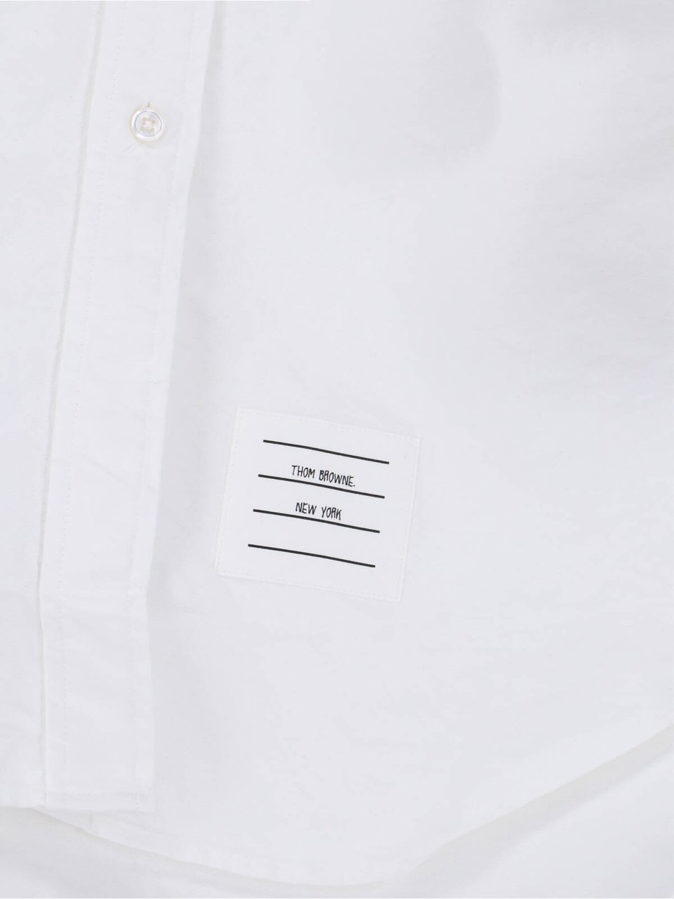 Thom Browne White Minimalist Fitted Shirt Dress Wit
