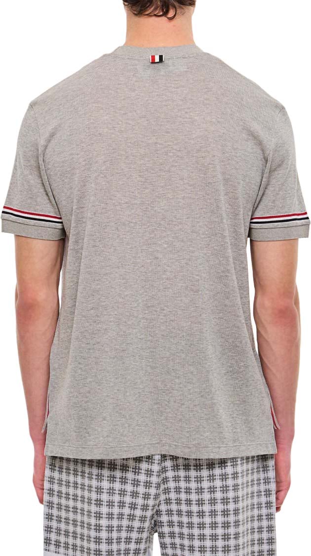 Thom Browne Ribbed Cuff T-Shirt Grijs