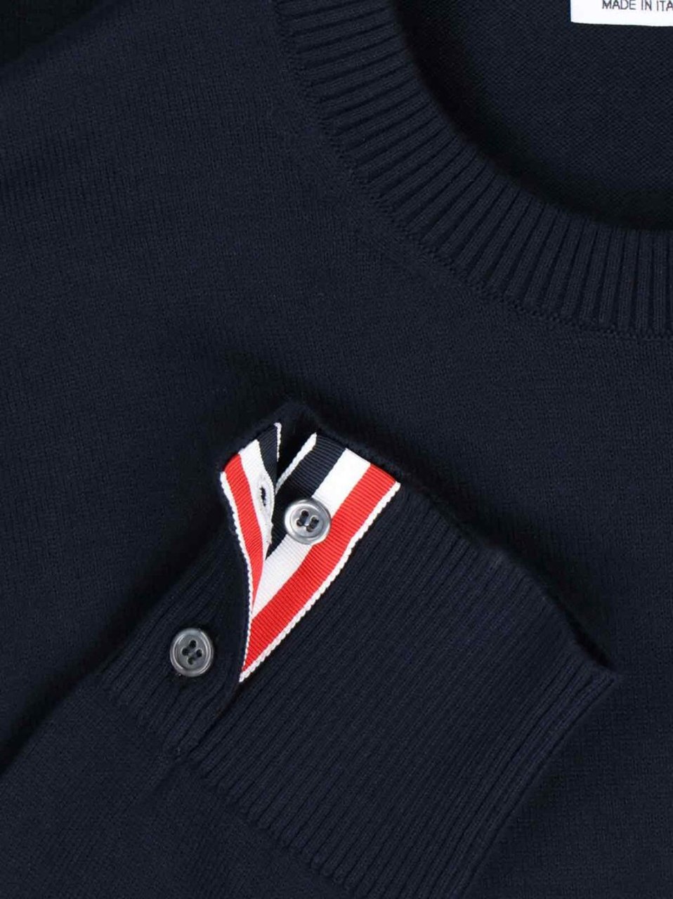 Thom Browne "4-Bar" Knit Sweater – Blue Blauw