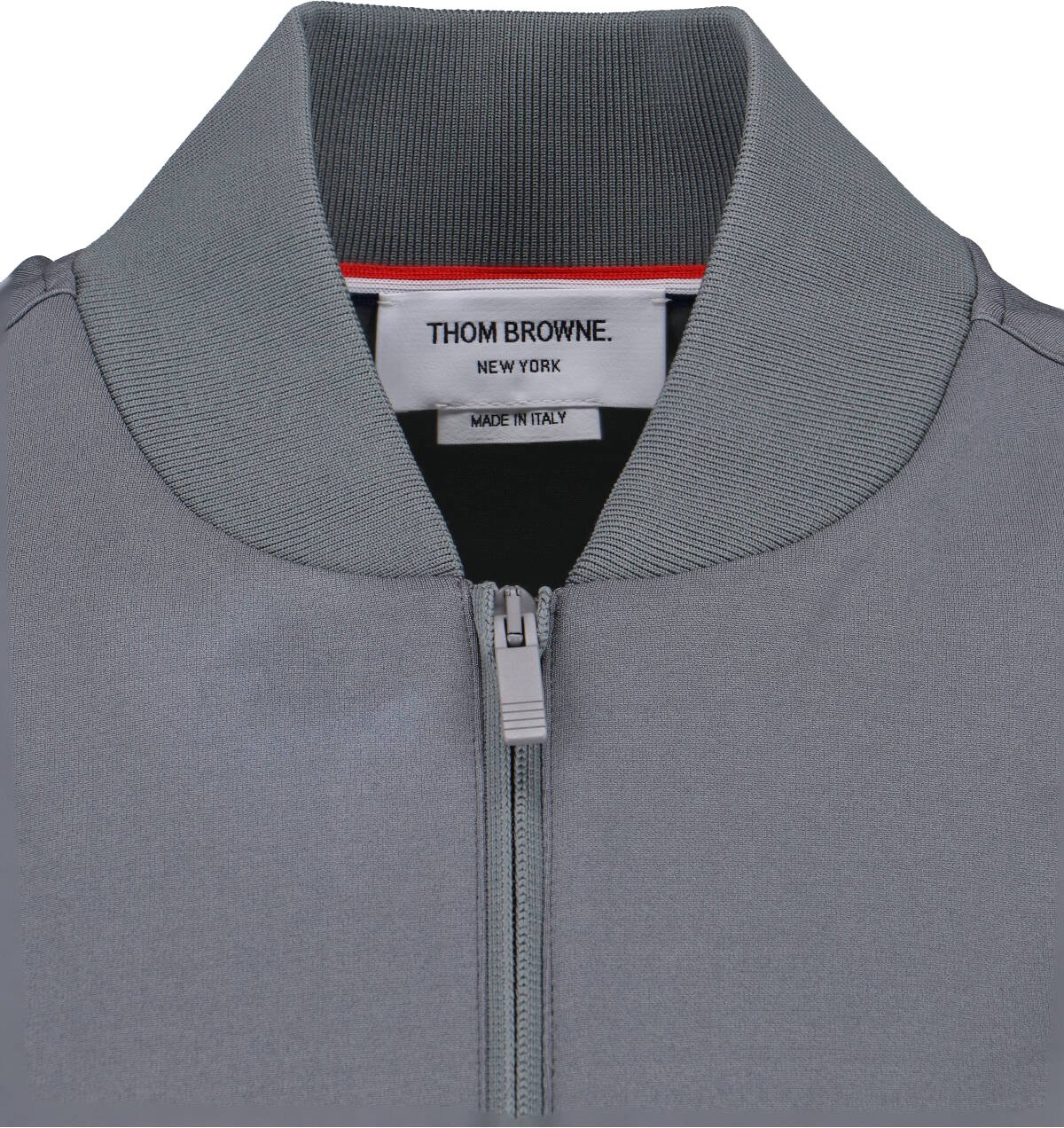 Thom Browne "4 Bar" Bomber Jacket – Grey Grijs