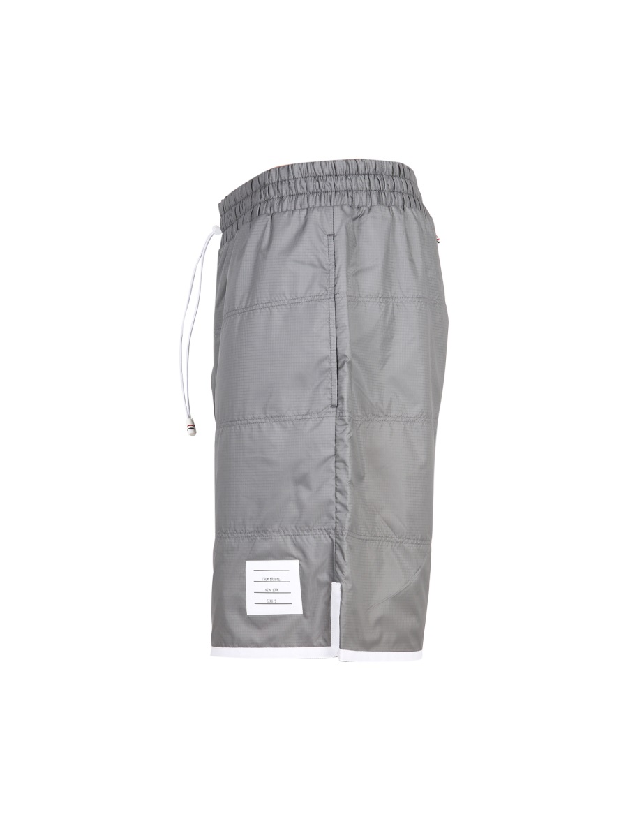 Thom Browne SPORTY RIPSTOP BERMUDA Zilver