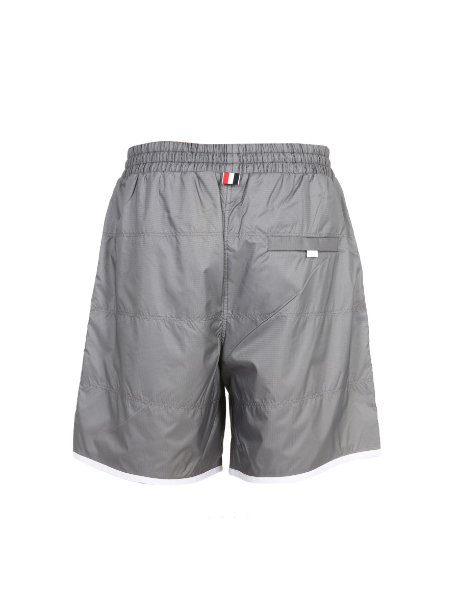 Thom Browne SPORTY RIPSTOP BERMUDA Zilver