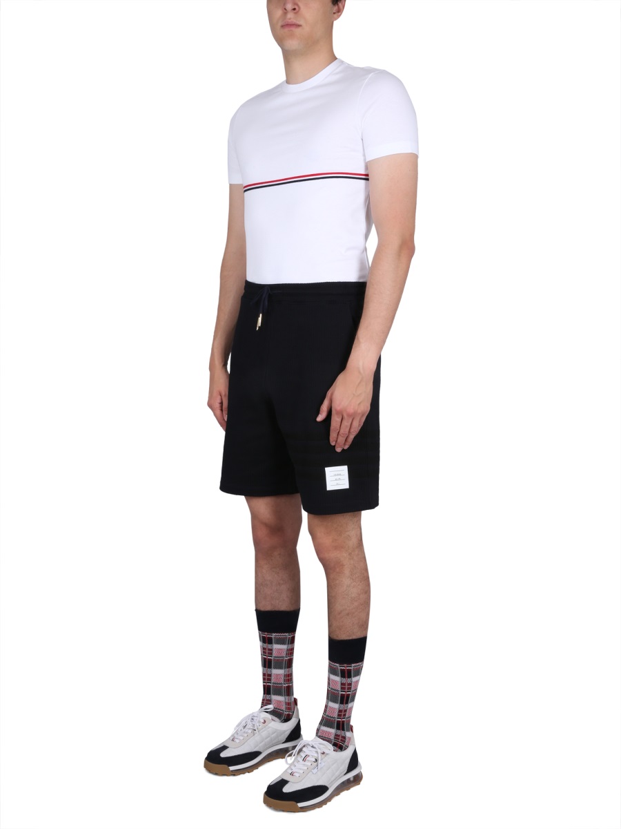 Thom Browne RWB STRIPE T-SHIRT Wit
