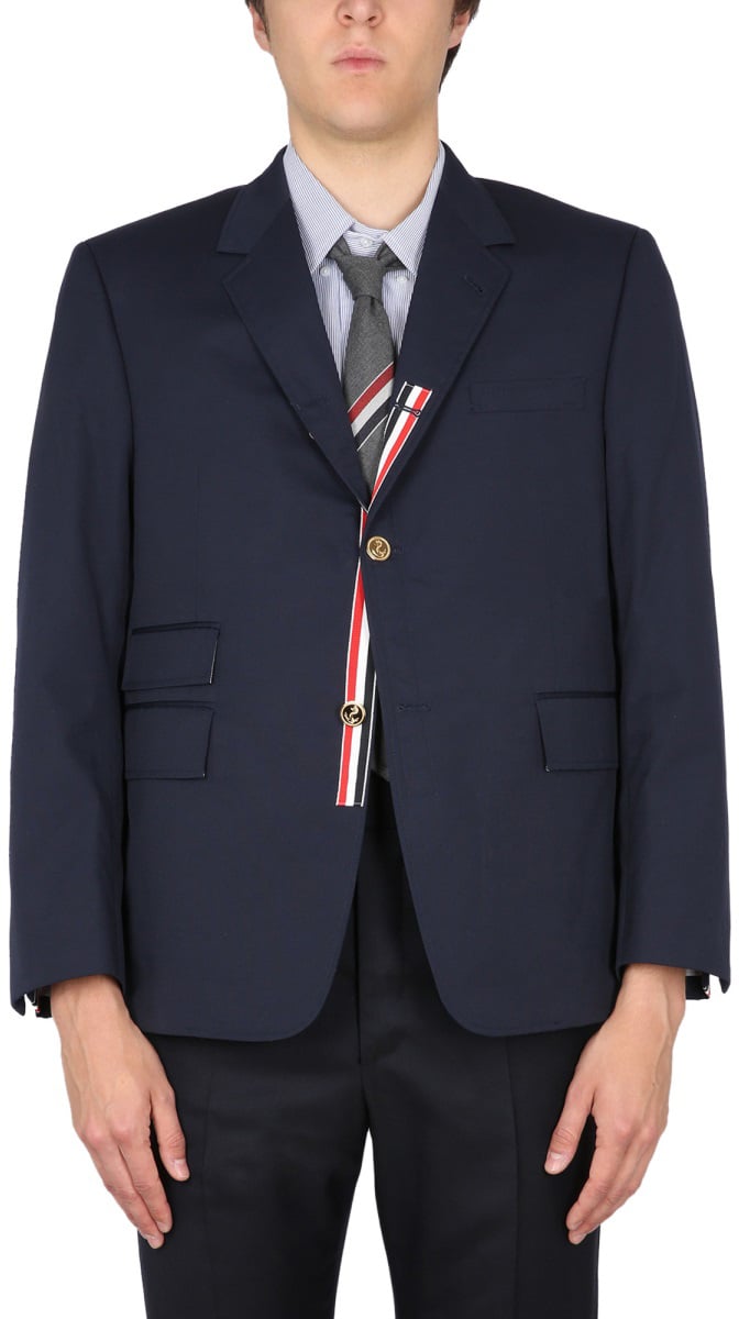 Thom Browne SINGLE-BREASTED JACKET Blauw