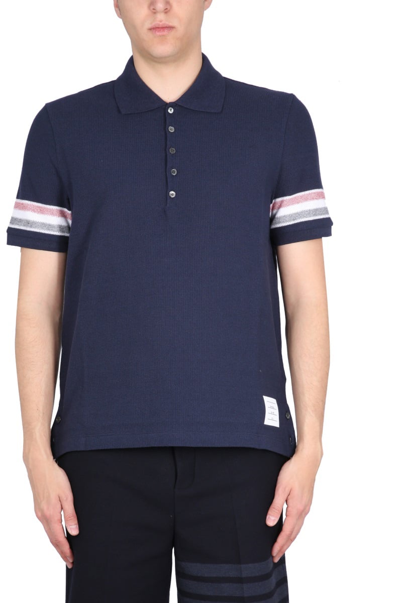 Thom Browne COTTON POLO Blauw