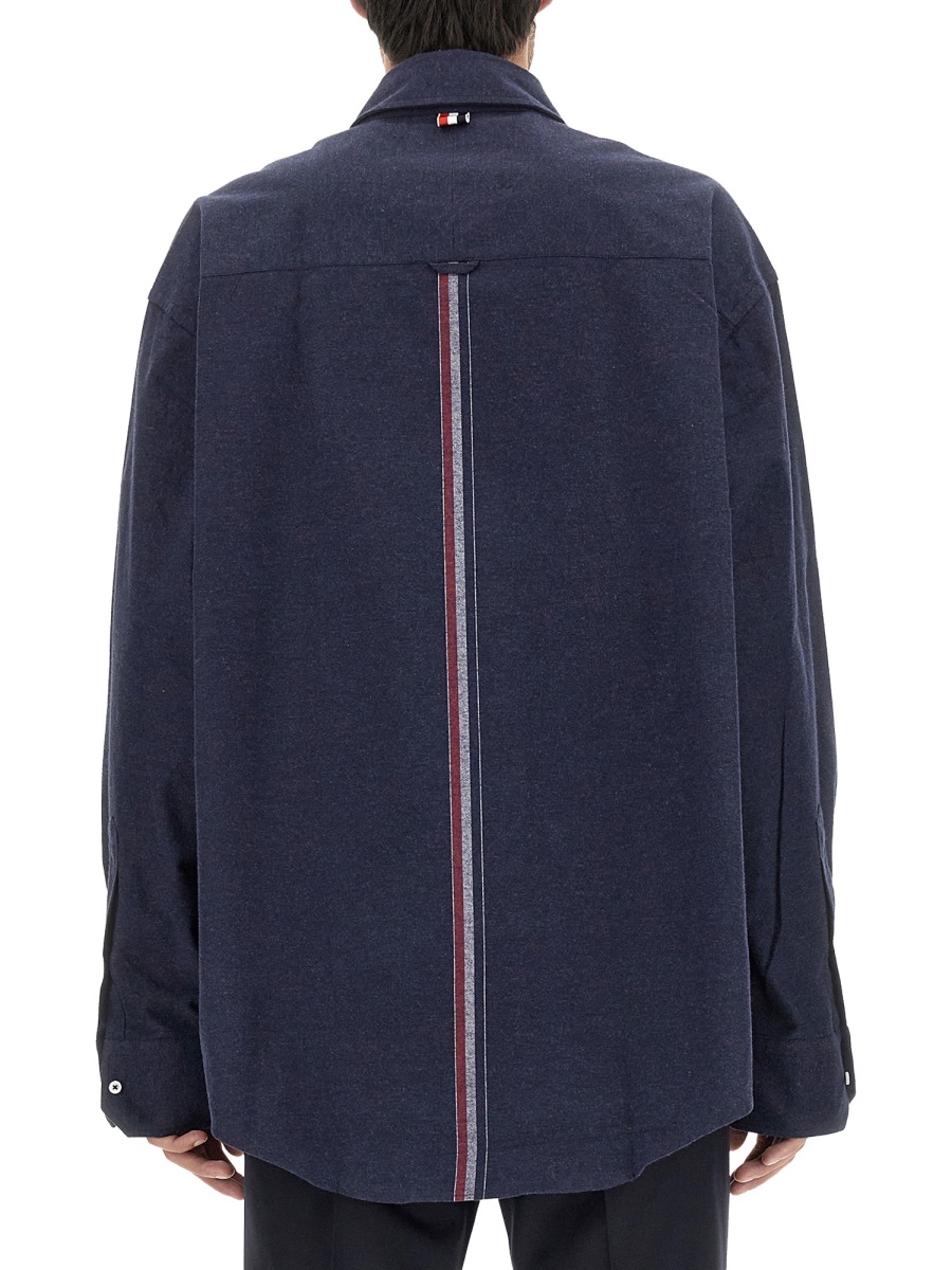 Thom Browne 4BAR SHIRT Blauw