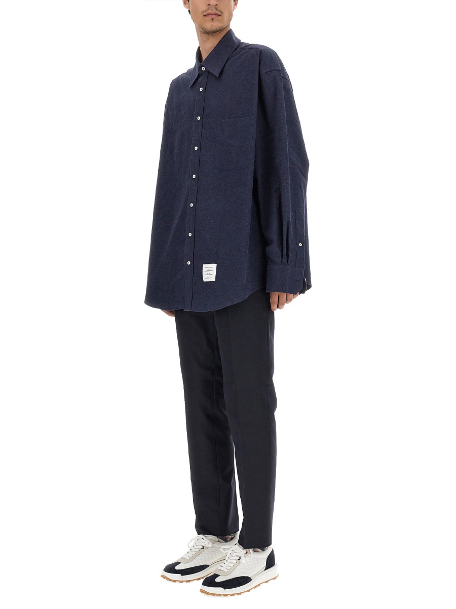 Thom Browne 4BAR SHIRT Blauw