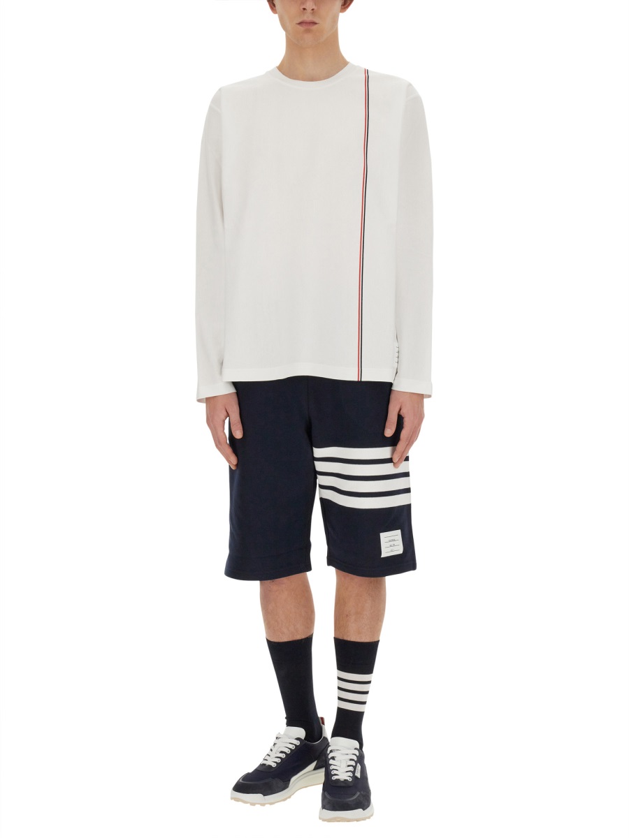 Thom Browne T-SHIRT WITH LOGO Wit