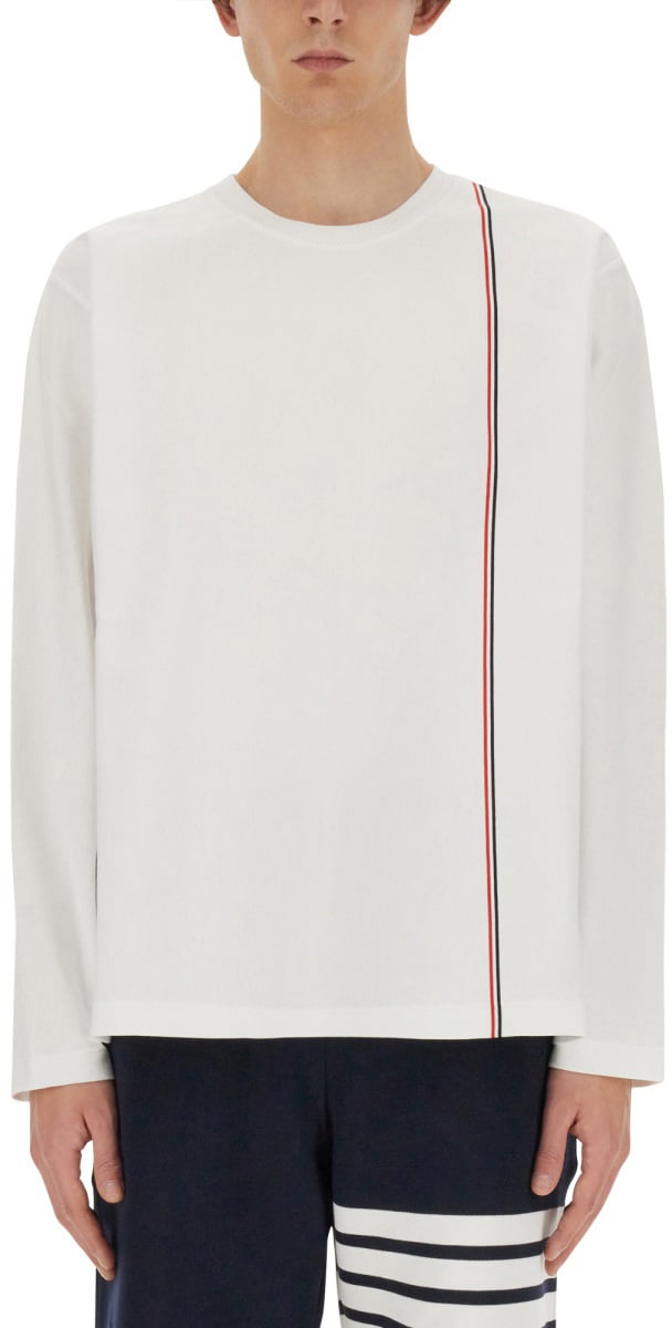 Thom Browne T-SHIRT WITH LOGO Wit