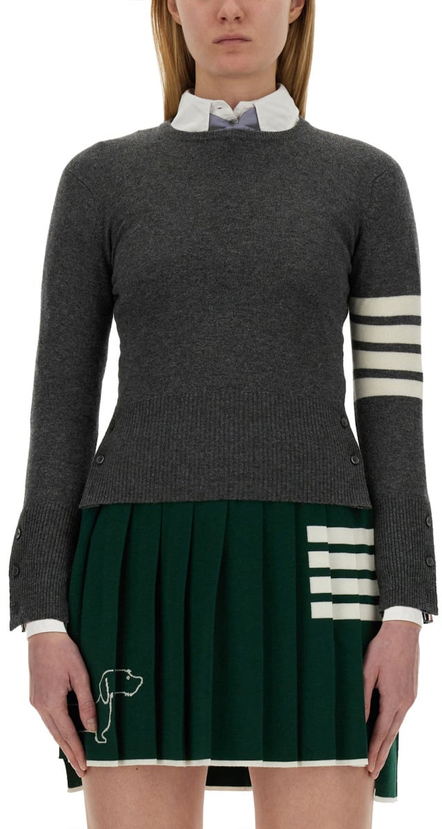 Thom Browne CASHMERE SWEATER Grijs