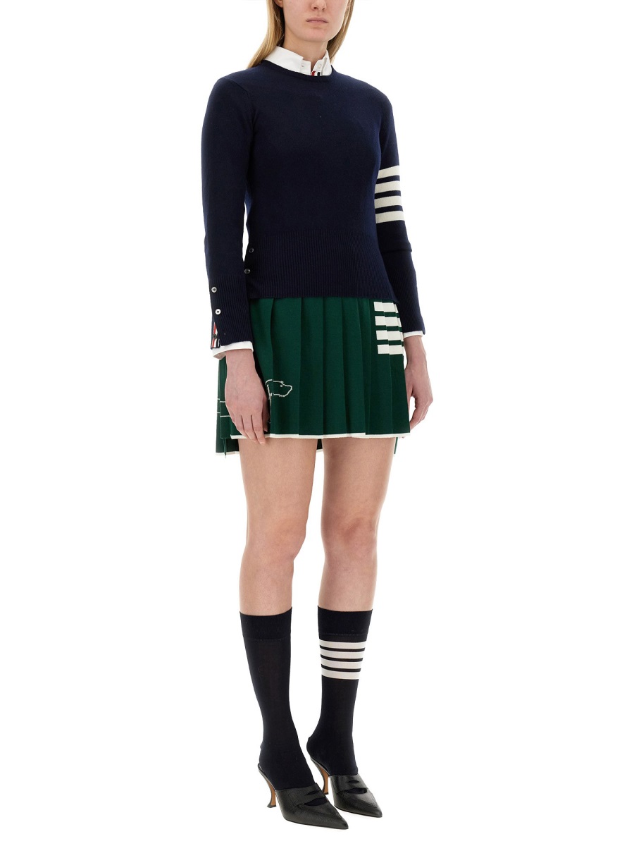 Thom Browne 4BAR SHIRT Blauw