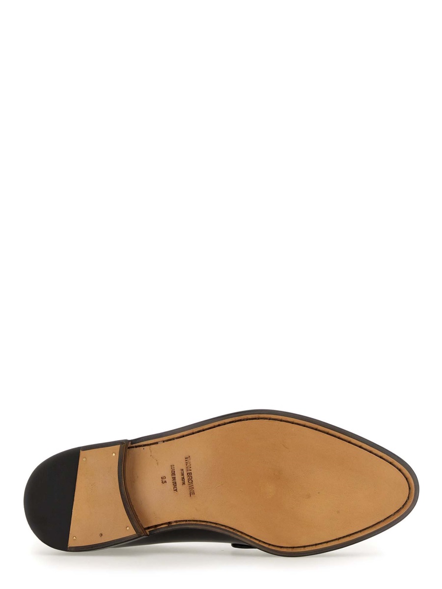 Thom Browne LEATHER LOAFER Zwart