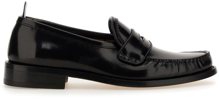 Thom Browne LEATHER LOAFER Zwart