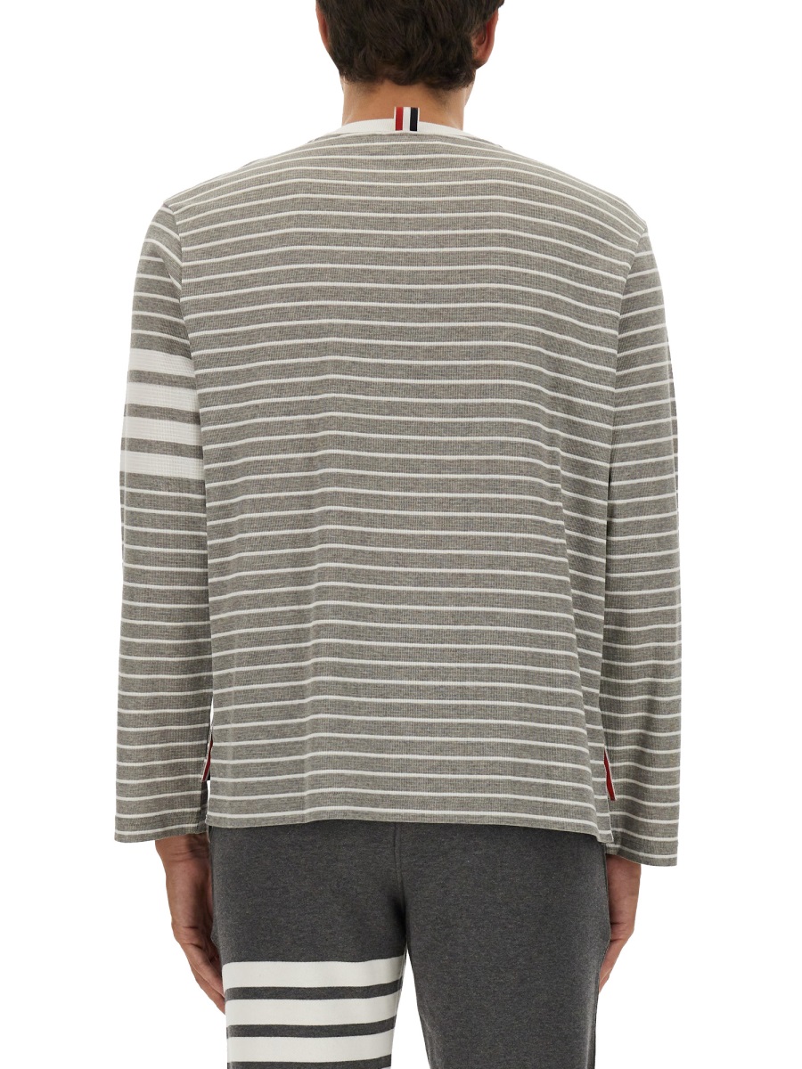 Thom Browne STRIPED T-SHIRT Grijs
