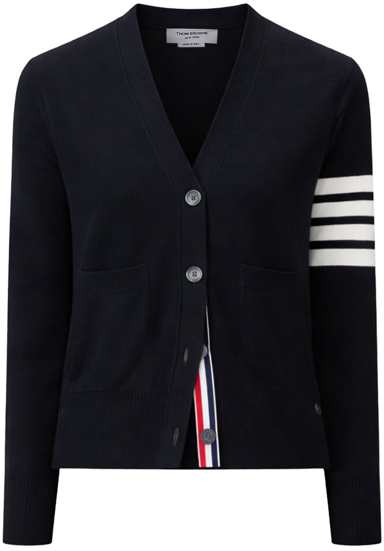 Thom Browne VIRGIN WOOL CARDIGAN Blauw