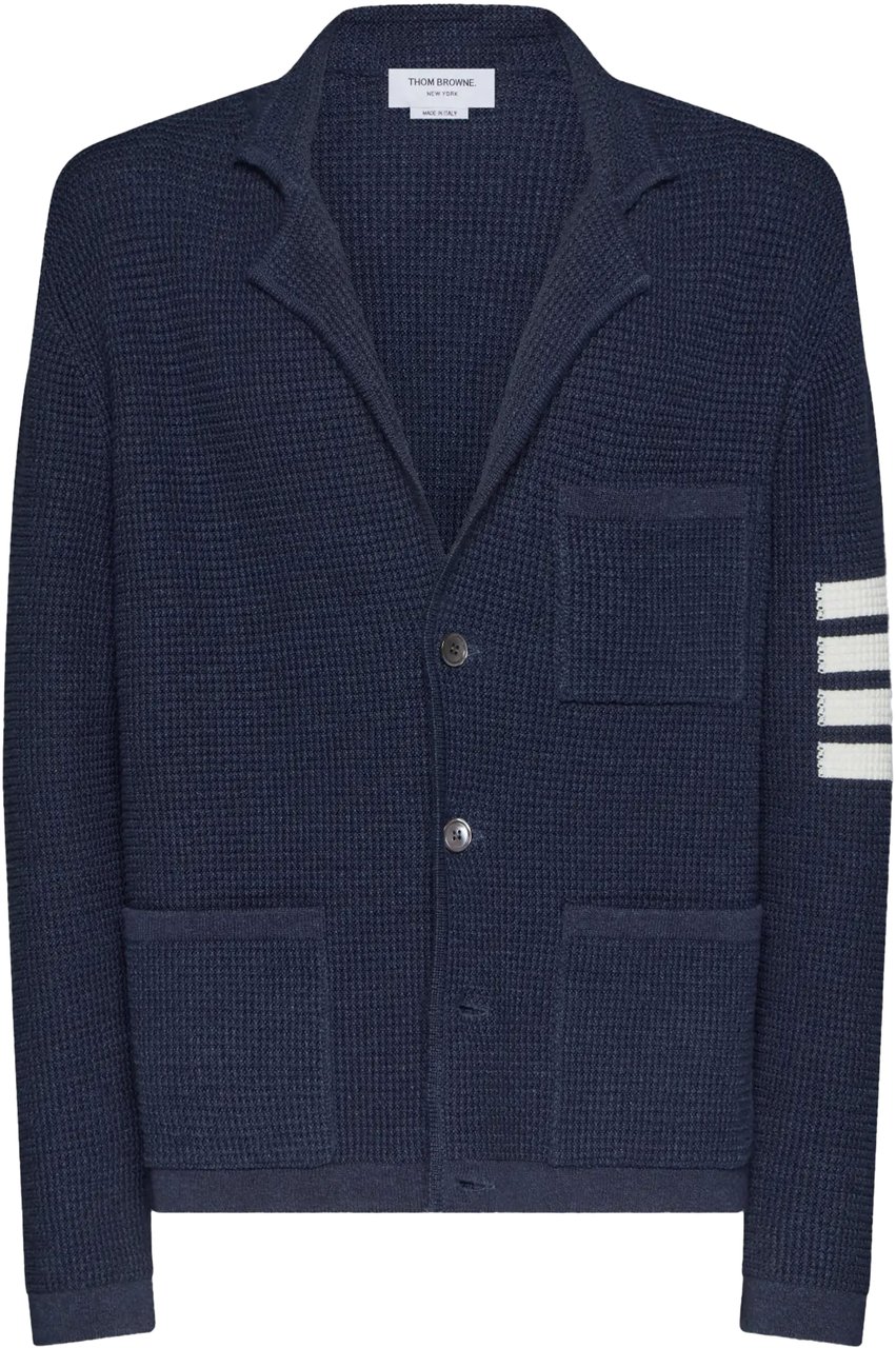 Thom Browne 4 Bar Navy Blauw