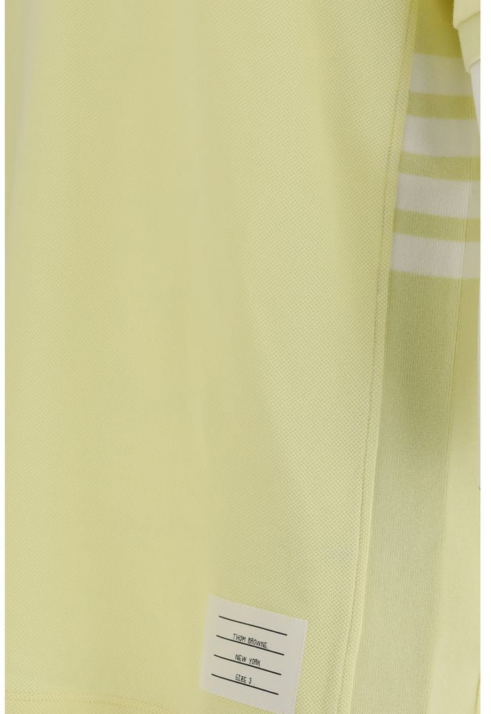 Thom Browne Bicolor Cotton Polo Shirt Bruin