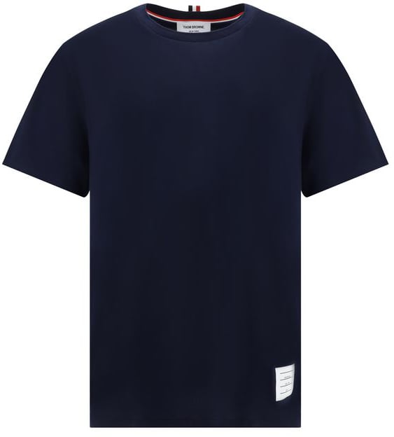 Thom Browne Thom Browne Blue Cotton T-Shirt Bruin