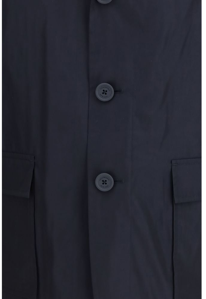 Thom Browne Thom Browne Blue Polyester Coat Bruin