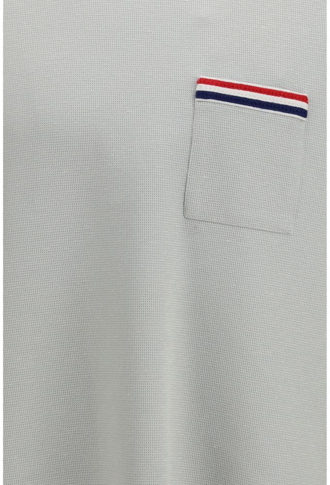 Thom Browne Gray Cotton T-Shirt Grijs