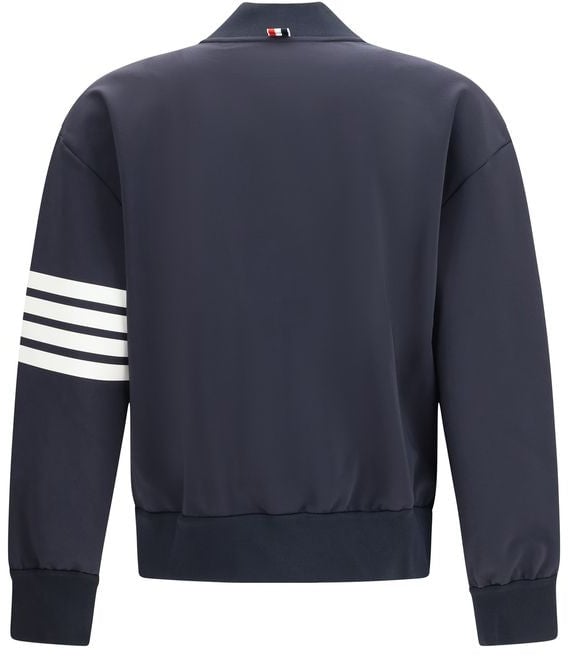Thom Browne Thom Browne Blue Viscose Bomber Bruin