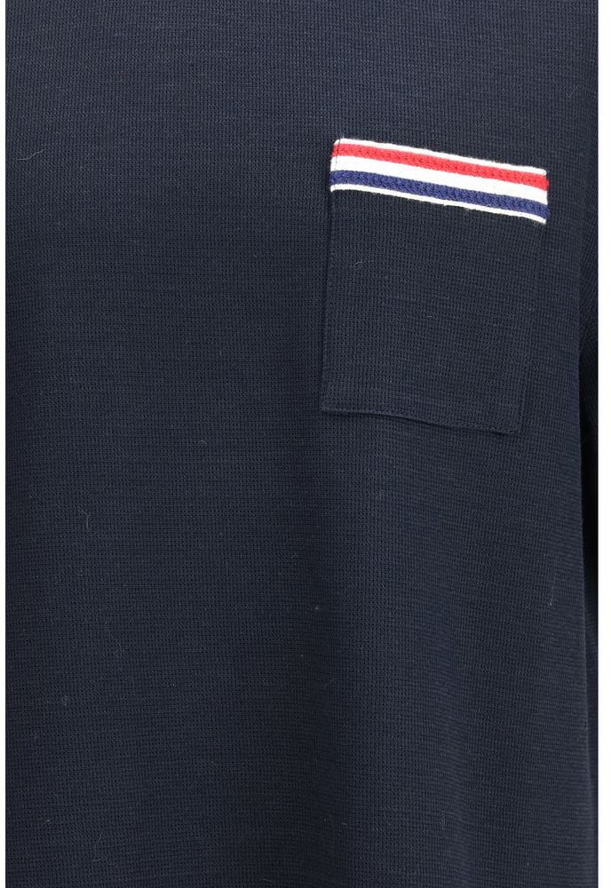 Thom Browne Blue Cotton T-Shirt Blauw